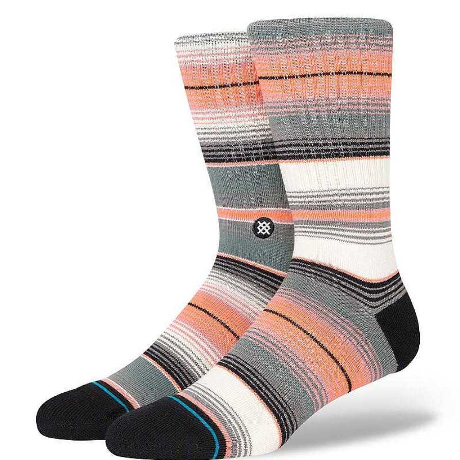 Herren Stance Socken | Lanak Pass Crew Socken Blaugrun