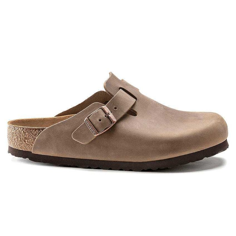 Schuhwerk Birkenstock Schuhe | Boston-Clogs Aus Geoltem Leder