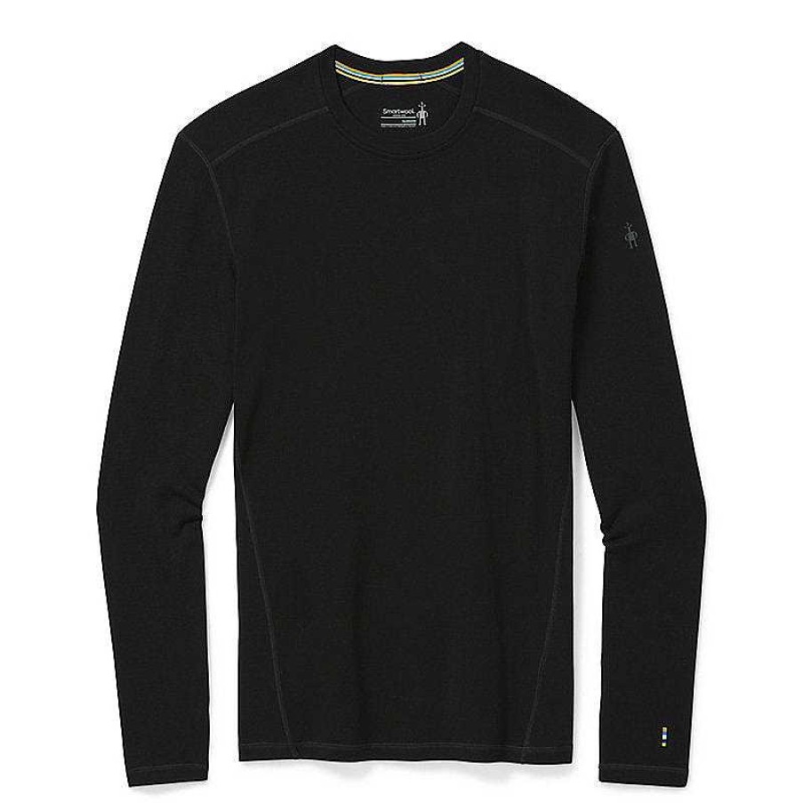 Herren Smartwool Baselayer Und Unterwasche | Klassisches Thermo-Merino-Basisschicht-Crewshirt Fur Herren Schwarz/Deep Navy Farbwechsel