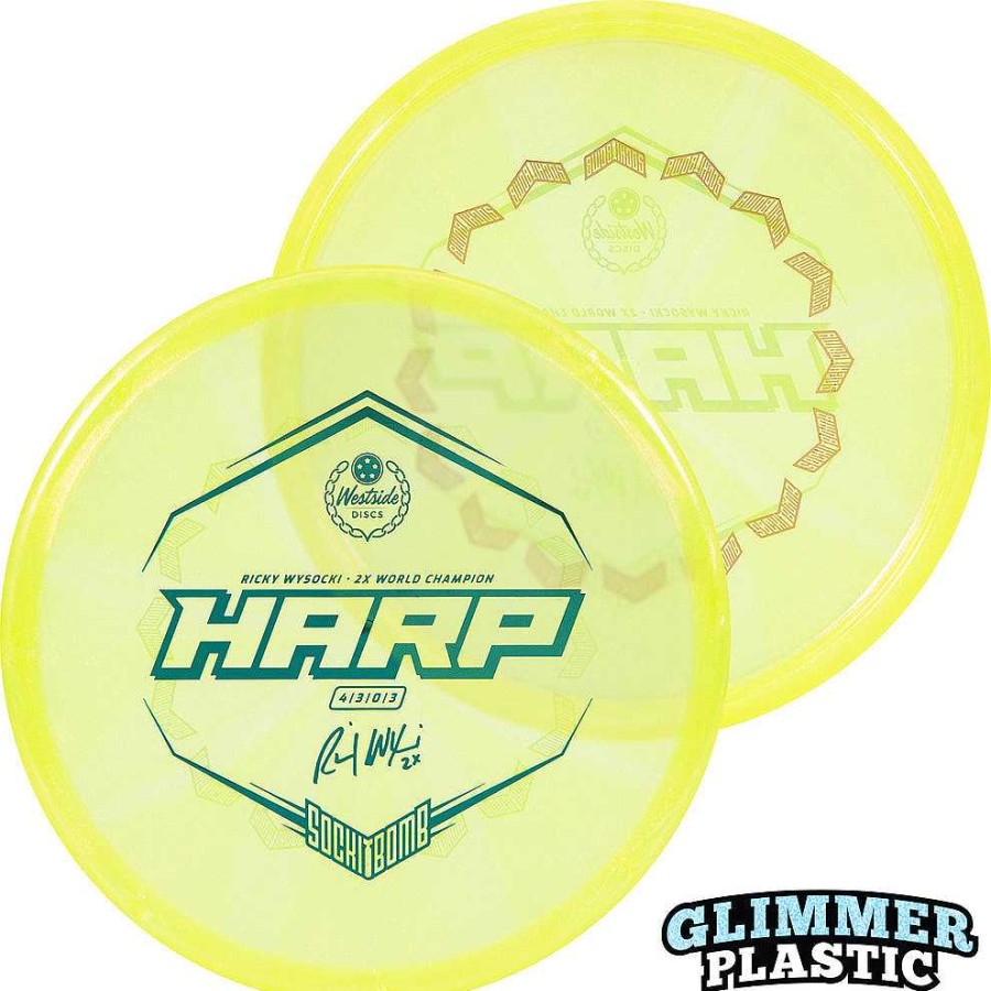 Gang Dynamic Discs | Westside Discs Vip-Ice Glimmer Harp Ricky Wysocki Bottom Stamp Sortiert