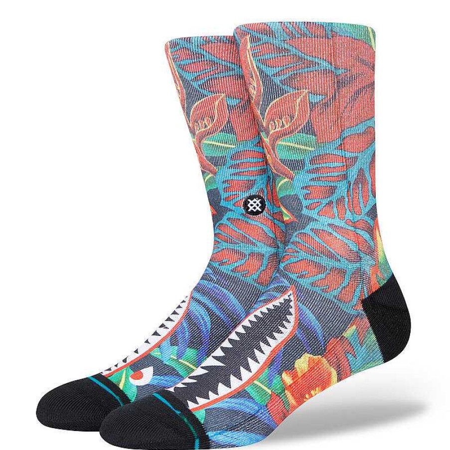 Herren Stance Socken | Bomin Poly Crew Socken Schwarz