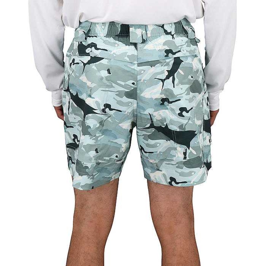 Herren AFTCO Kurze Hose | 6" Camo Original Angelshorts Fur Herren