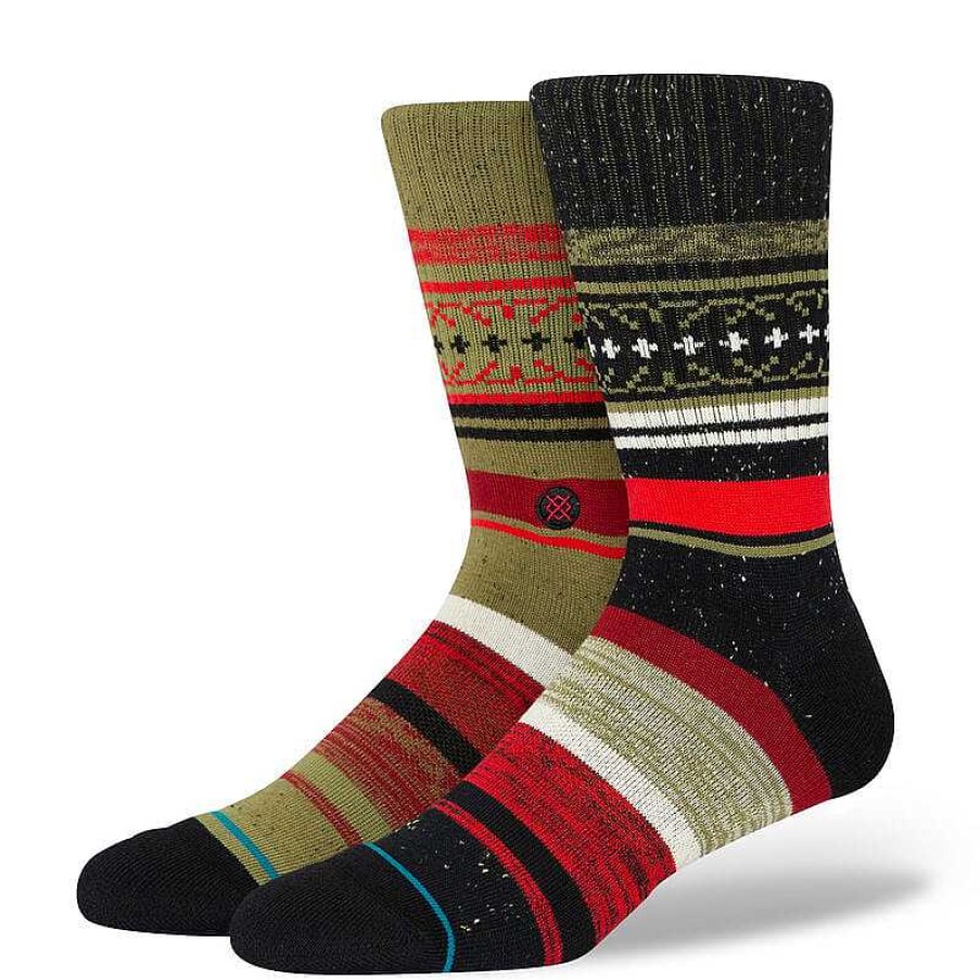 Herren Stance Socken | Merry Merry Crew Socken Fur Herren Rot