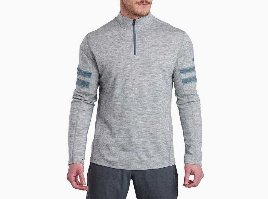 Herren Kuhl Hemden | Kuhl Team Merino 1/4 Zip Fur Herren Asche