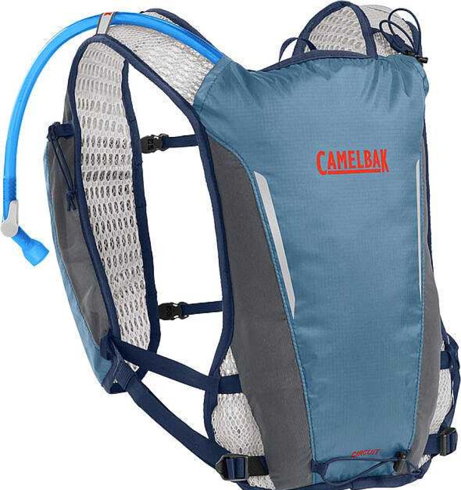 Gang Camelbak Tagesrucksacke | Circuit Run-Weste Mit Crux 1,5-Liter-Reservoir Fur Herren Blau/Orange