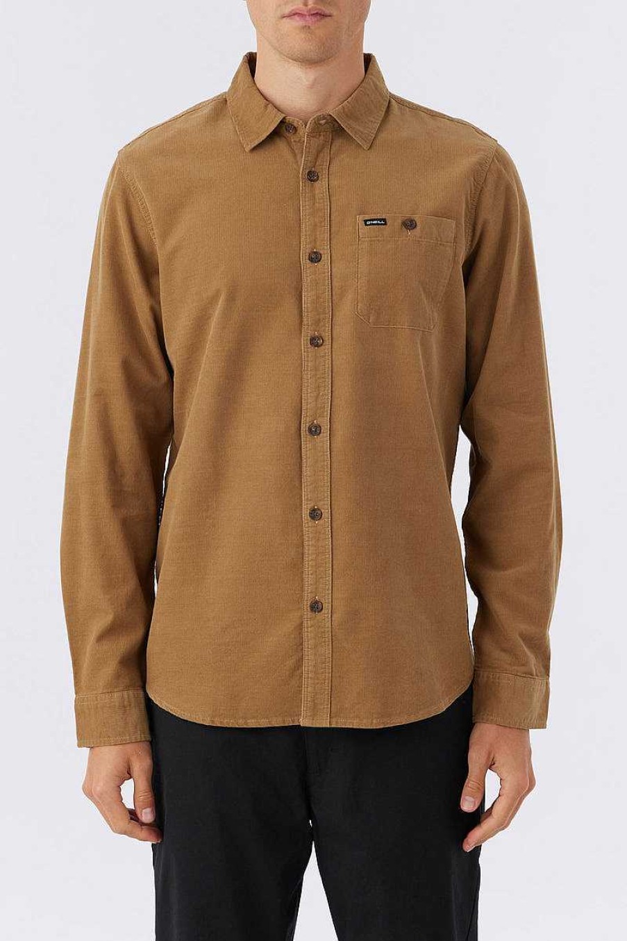 Herren O'Neill Hemden | Caruso Solid Shirt Fur Herren Dunkles Khaki