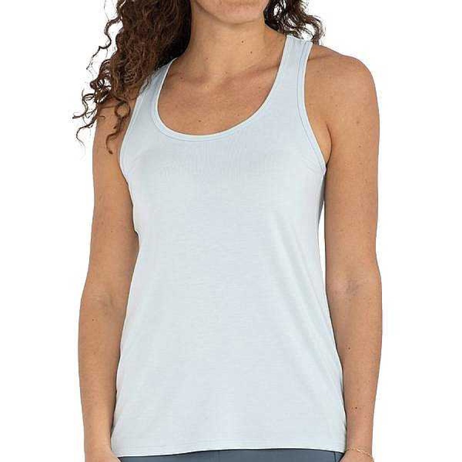 Damen Free Fly Apparel Tanktops | Bamboo Motion Racerback Tank Fur Damen