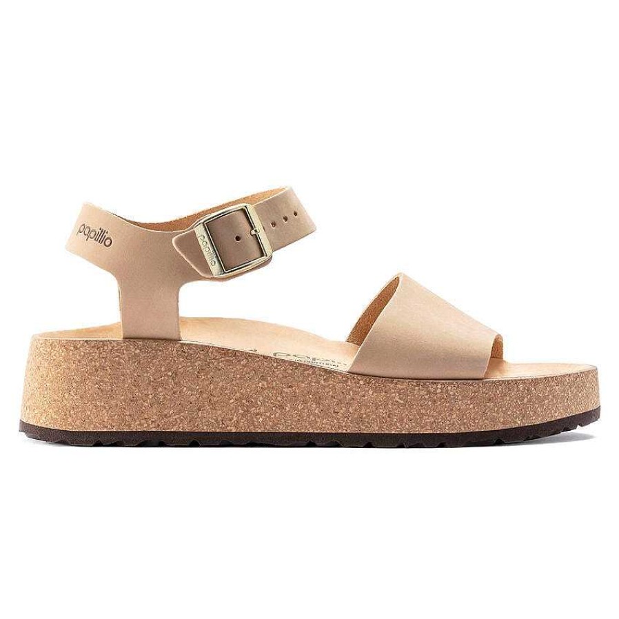 Schuhwerk Birkenstock Sandalen | Glenda Nubukleder-Sandalen Fur Damen Sandburg