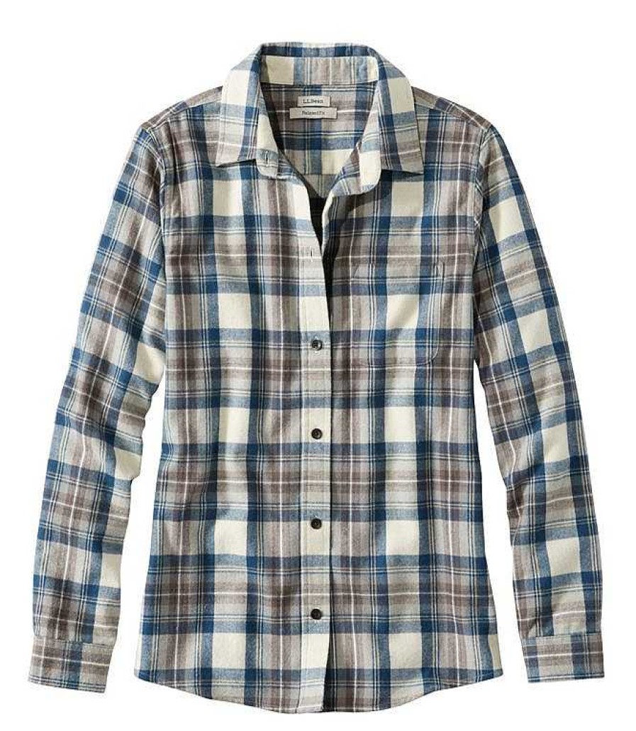 Damen L.L.Bean Lassig | Scotch Plaid Flanellhemd Fur Damen, Entspannt