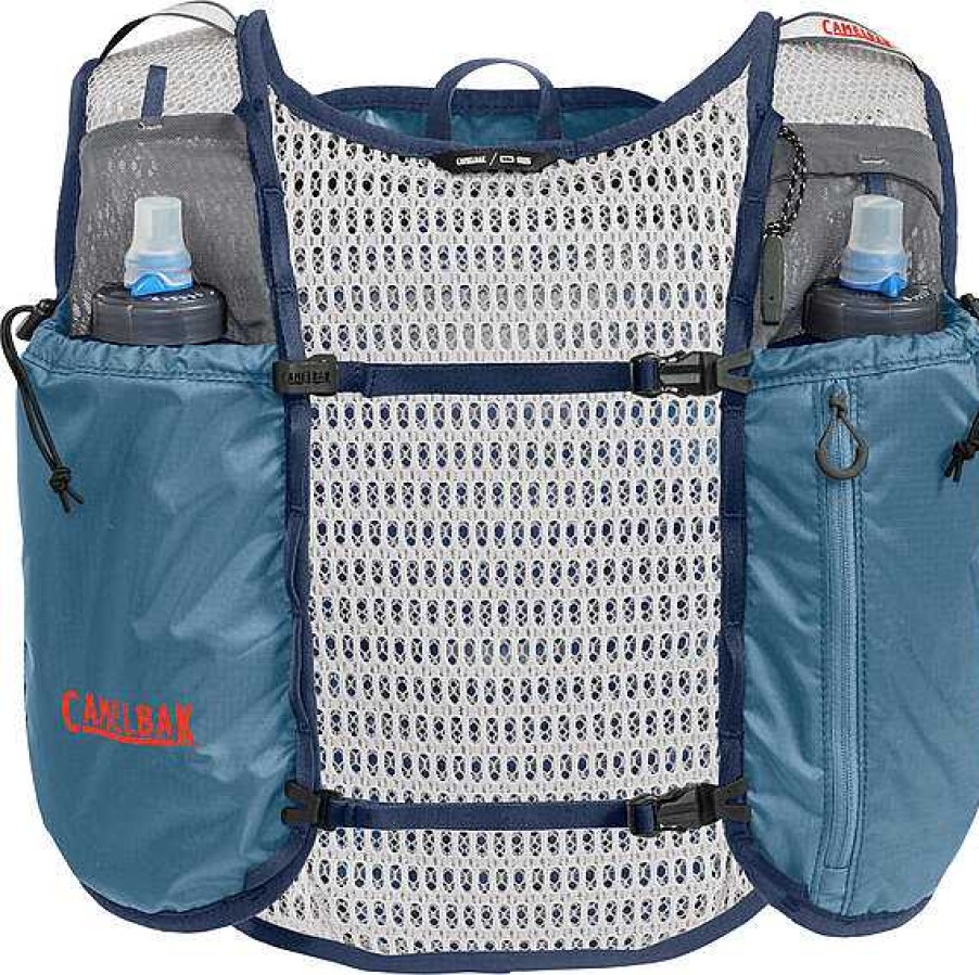 Gang Camelbak Tagesrucksacke | Circuit Run-Weste Mit Crux 1,5-Liter-Reservoir Fur Herren Blau/Orange