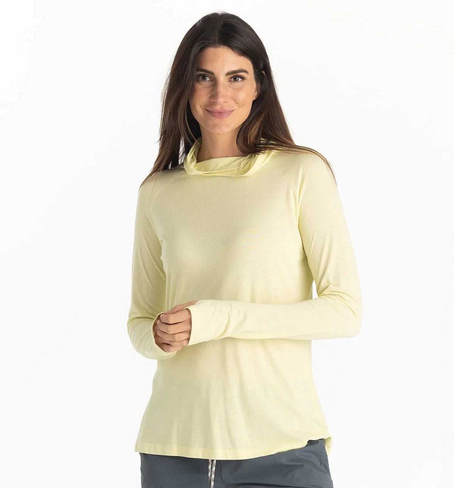 Damen Free Fly Apparel Performance-Shirts | Bamboo Lightweight Hoodie Ii Fur Damen