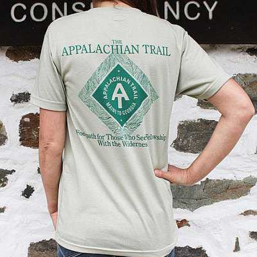 Herren Appalachian Trail Conservancy T-Shirts | At Diamond Kurzarm-T-Shirt Salbei