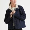 Damen DUER Lassig | Performance-Denim-Wende-Sherpa-Jacke Fur Damen Spulen