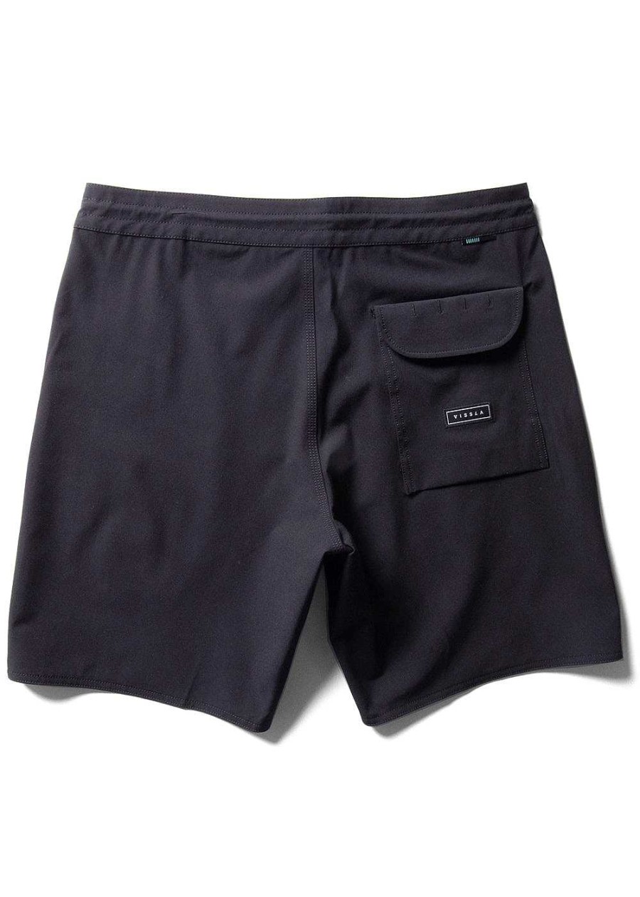 Herren Vissla Bademode | Solid Sets 18,5" Boardshorts Fur Herren Schwarz