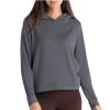 Damen Free Fly Apparel Pullover & Hoodies | Kurz Geschnittener Bambus-Hoodie Aus Leichtem Fleece Fur Damen