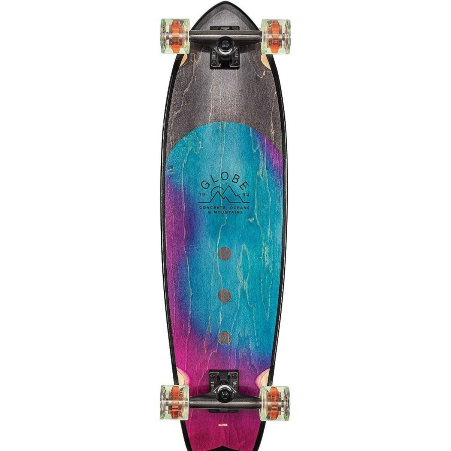 Gang Globe | Chromantisches 33-Zoll-Skateboard Gewaschenes Aqua