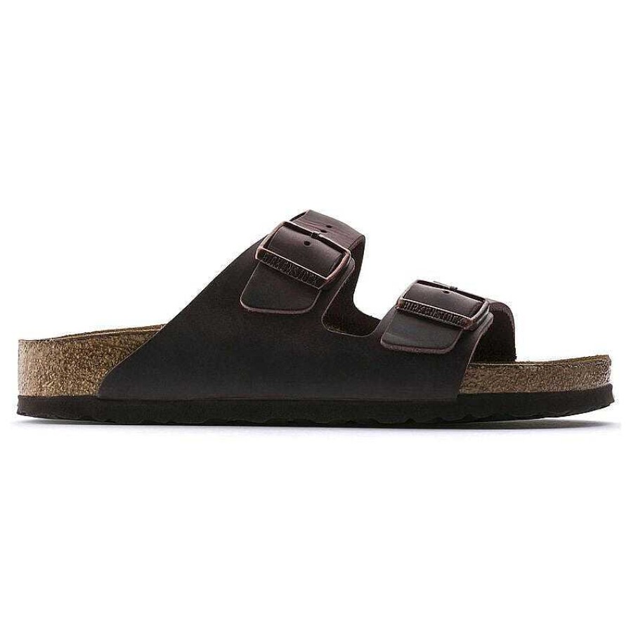 Schuhwerk Birkenstock Sandalen | Arizona Sandalen Aus Geoltem Leder Mit Weichem Fusbett Fur Herren Habana