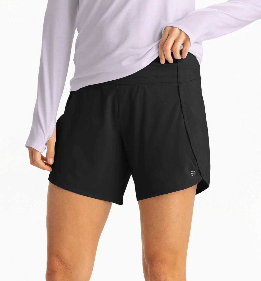 Damen Free Fly Apparel Kurze Hose | Mit Bambus Gefutterte Breeze-Shorts Fur Damen 6 Zoll