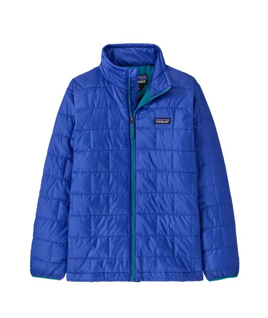 Kinder Patagonia Isolierung | Nano Puff Brick Steppjacke Fur Kinder