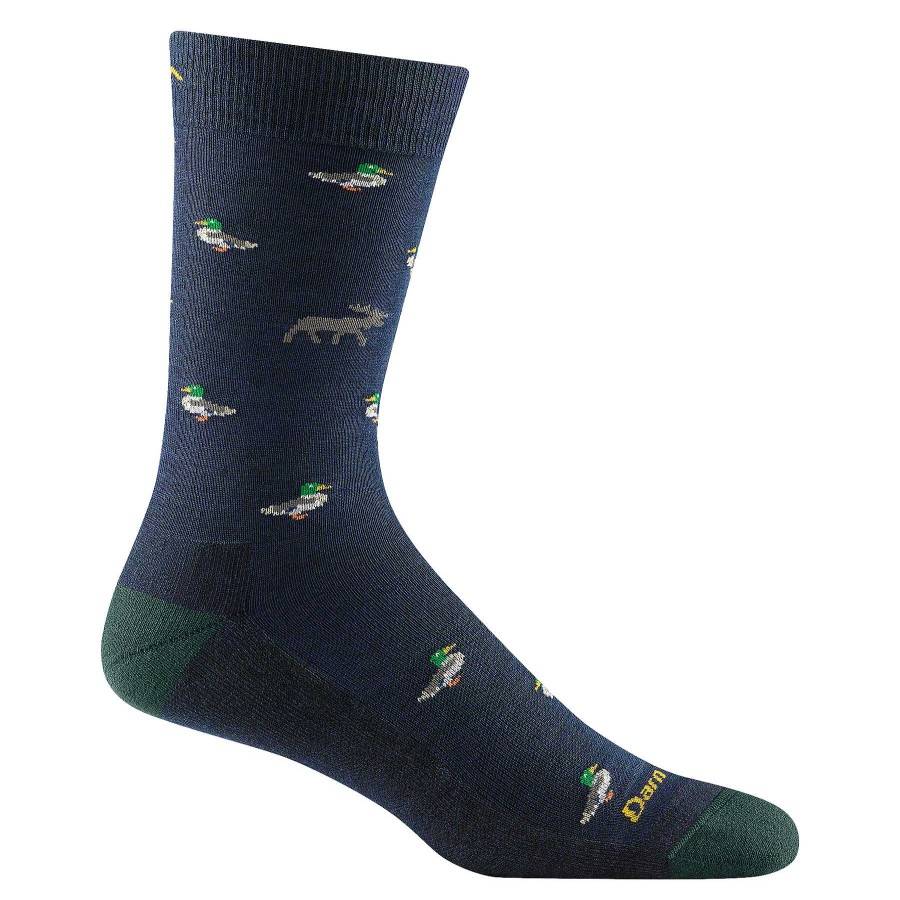 Herren Darn Tough Socken | Leichte Lifestyle-Socken Von Duck Duck Moose Crew Fur Herren Finsternis