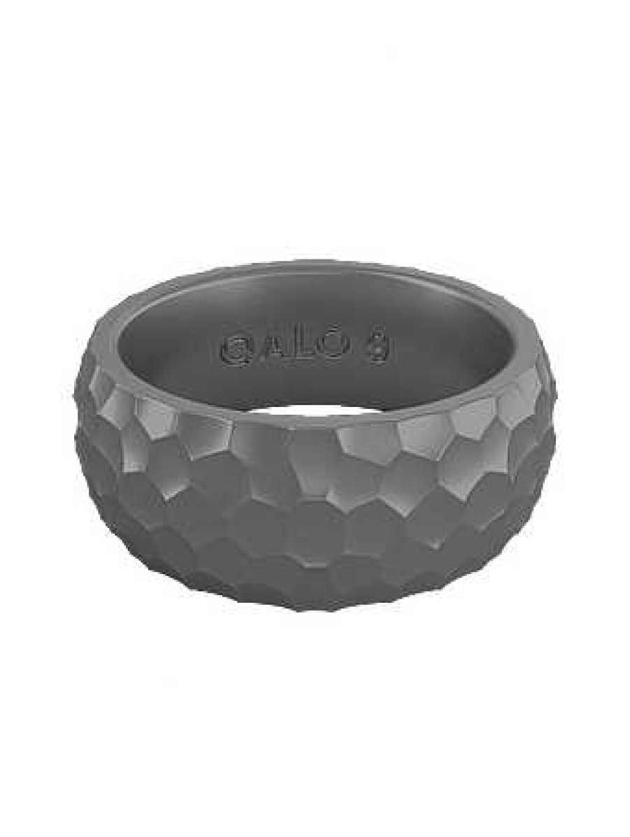 Herren Qalo Ringe | Geschmiedeter Silikonring Fur Manner Metallisch/Grauer Stahl