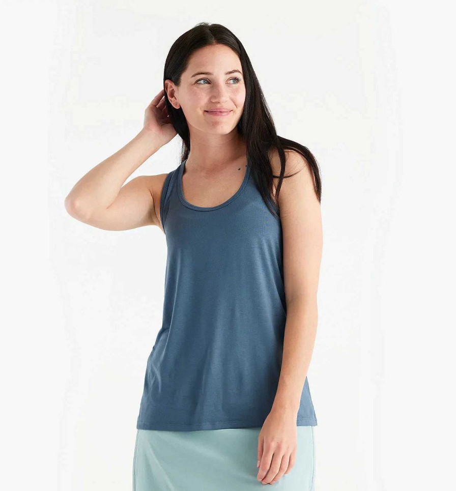 Damen Free Fly Apparel Performance-Shirts | Bamboo Motion Racerback Tank Fur Damen