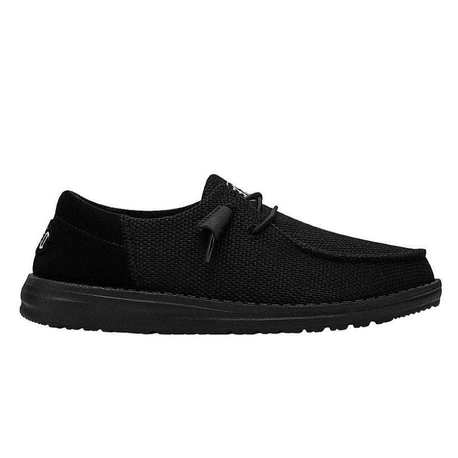 Schuhwerk Hey Dude Schuhe | Wendy Funk Mono Fur Frauen Schwarz