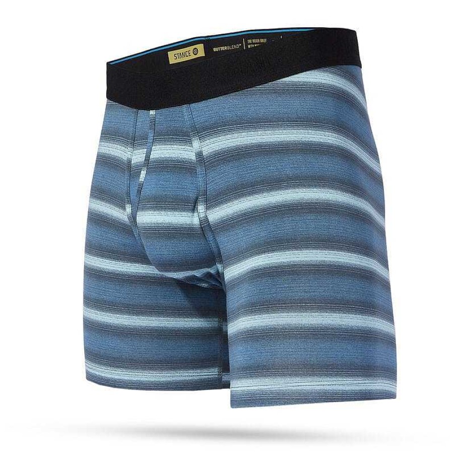 Herren Stance Baselayer Und Unterwasche | Warped Butter Blend Boxershorts Mit Wholester Fur Herren Blau