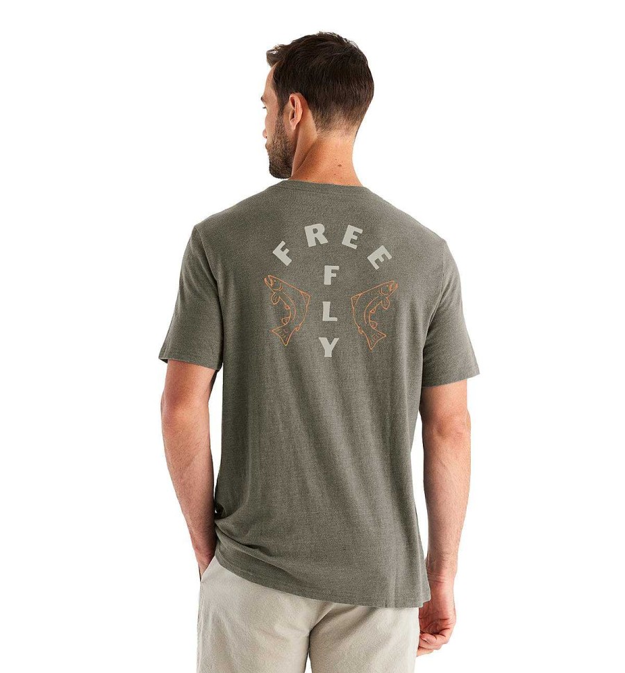 Herren Free Fly Apparel T-Shirts | Doubled Up T-Shirt Fur Herren Heidemudigkeit