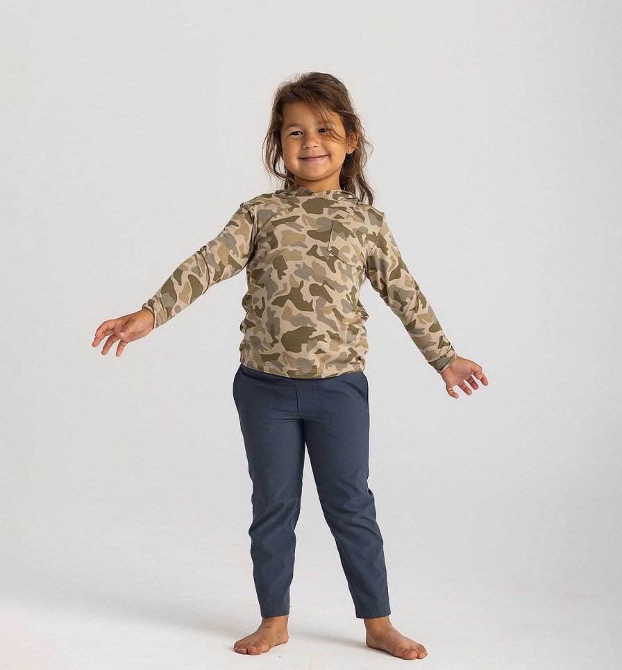 Kinder Free Fly Apparel Oberteile | Bamboo Shade Kapuzenpullover Fur Kleinkinder