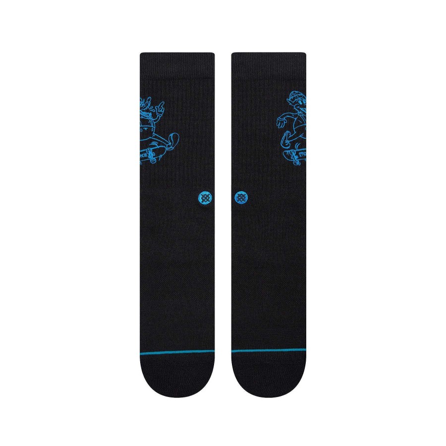 Herren Stance Socken | Wolfman Crew Socken Fur Herren Schwarz