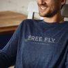 Herren Free Fly Apparel T-Shirts | Weight Langarm-T-Shirt Fur Herren Heidekohle