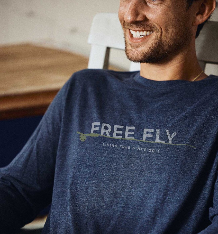 Herren Free Fly Apparel T-Shirts | Weight Langarm-T-Shirt Fur Herren Heidekohle