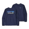 Herren Patagonia Hemden | Langarmliges P-6 Logo Responsibili-T-Shirt Fur Herren