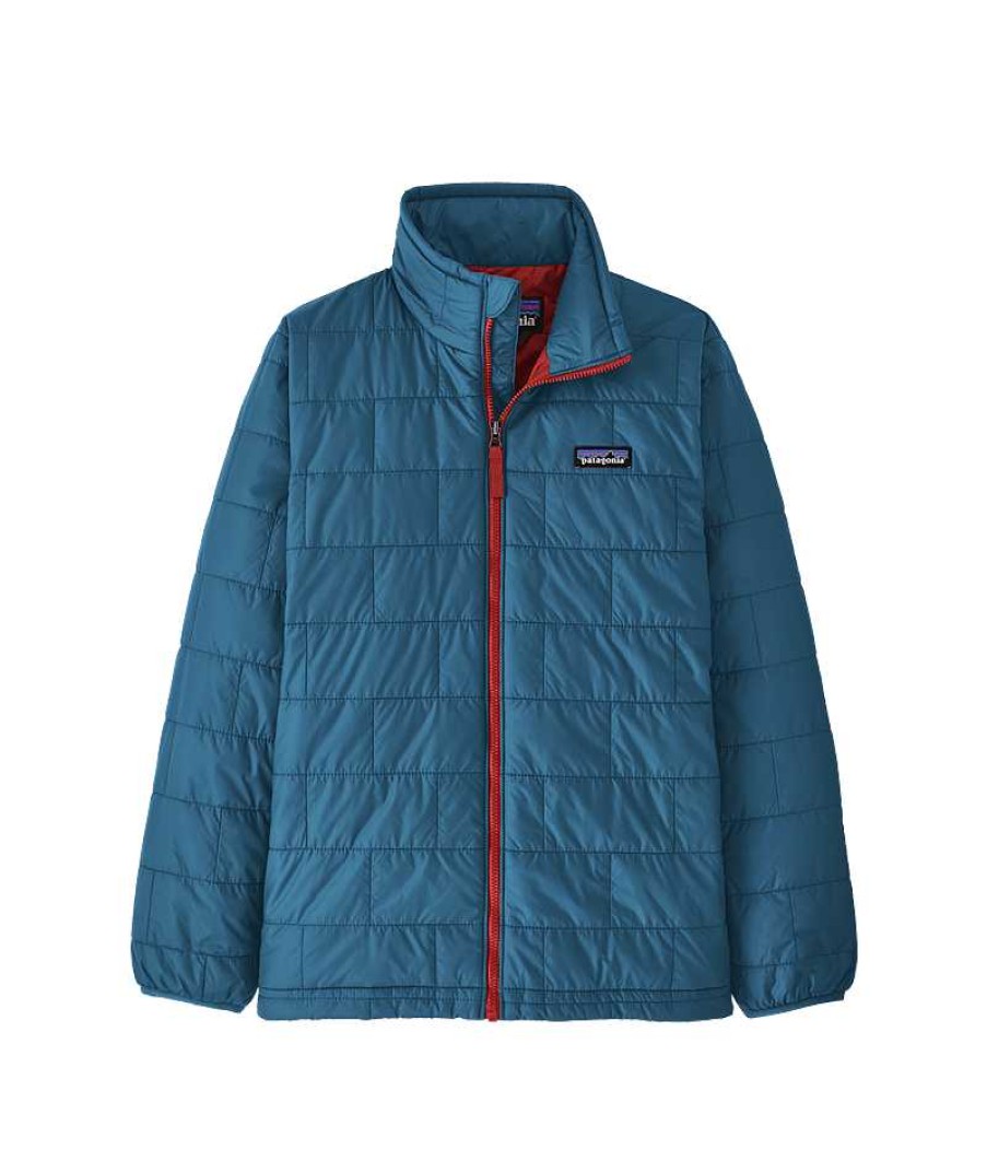 Kinder Patagonia Isolierung | Nano Puff Brick Steppjacke Fur Kinder