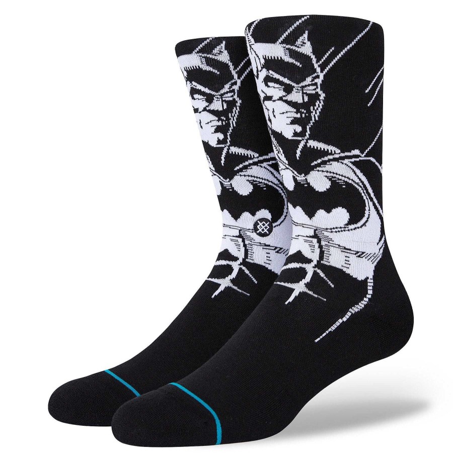 Herren Stance Socken | Die Batman Crew Socken Schwarz