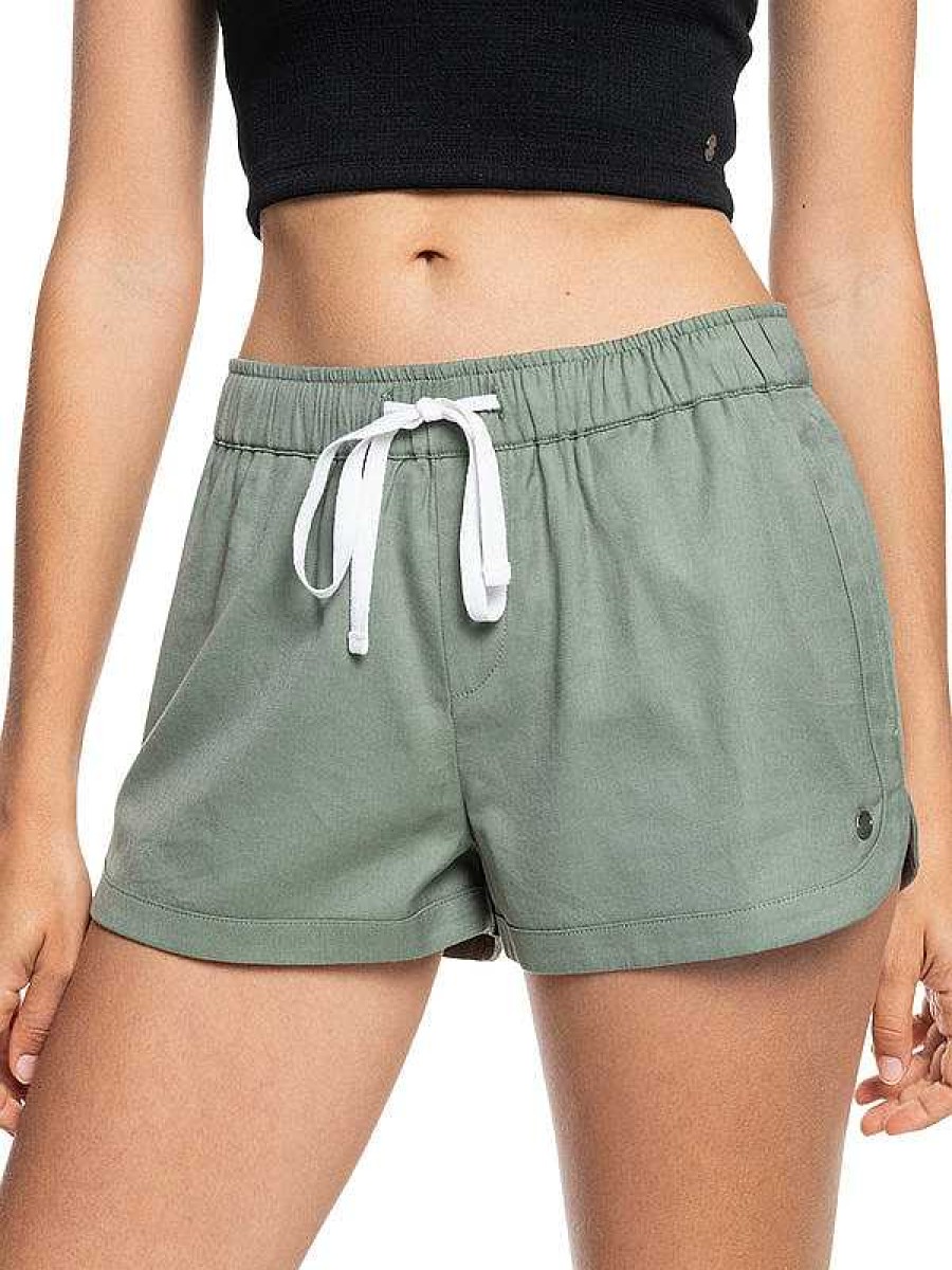 Damen Roxy Kurze Hose | Neue Elastische Shorts Von Impossible Love