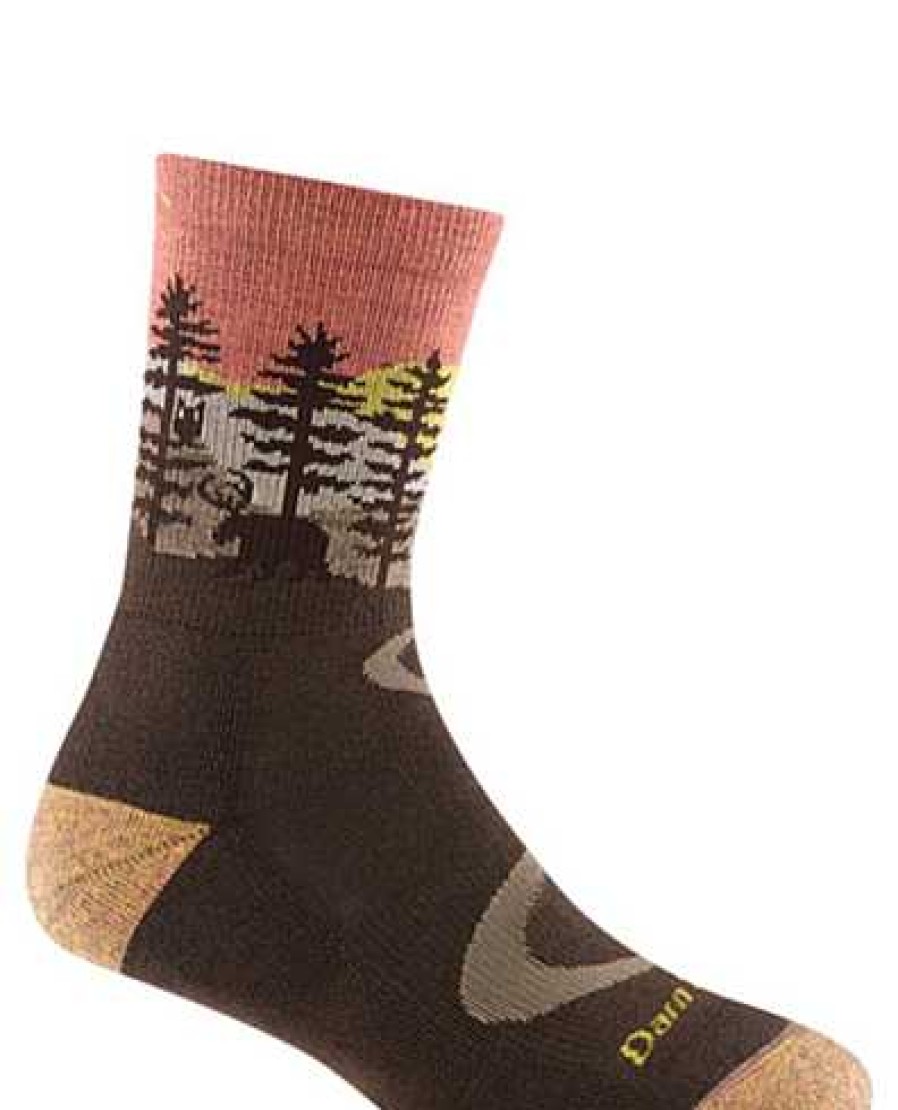 Damen Darn Tough Socken | Northwoods Micro Crew Midweight Mit Kissen Fur Damen Erde