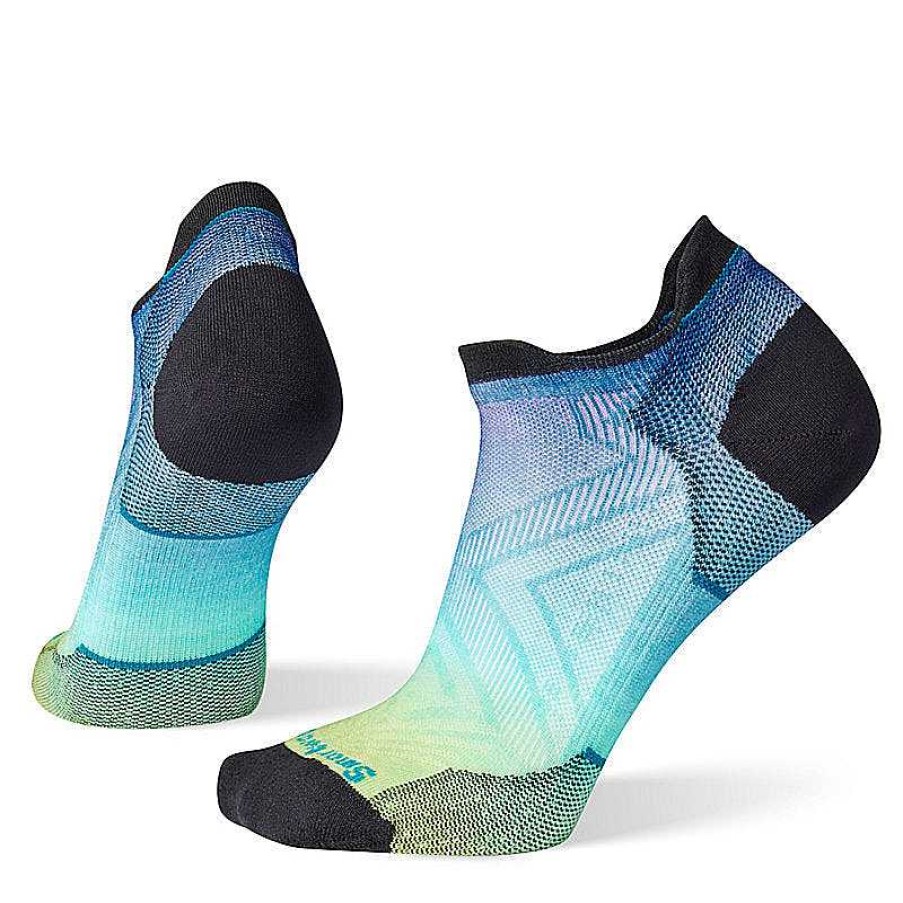 Damen Smartwool Socken | Run Zero Cushion Ombre Print Niedrige Knochelsocken Fur Damen