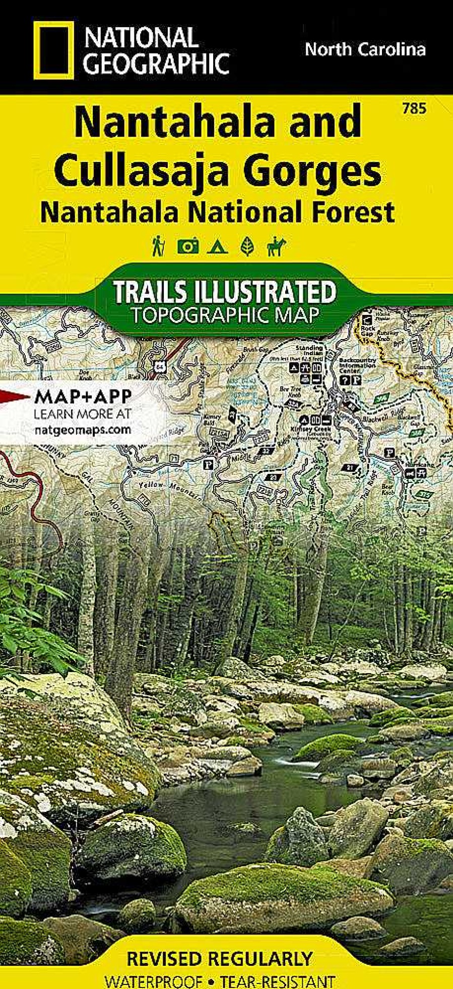 Gang Trails Illustrated | Karte Der Nantahala- Und Cullasaja-Schluchten