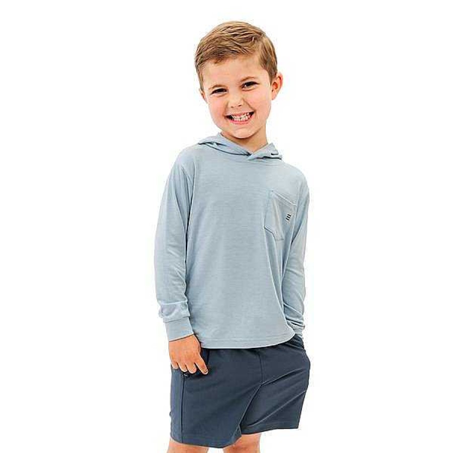 Kinder Free Fly Apparel Unterteile | Breeze-Shorts Fur Kleinkinder Blaue Dammerung