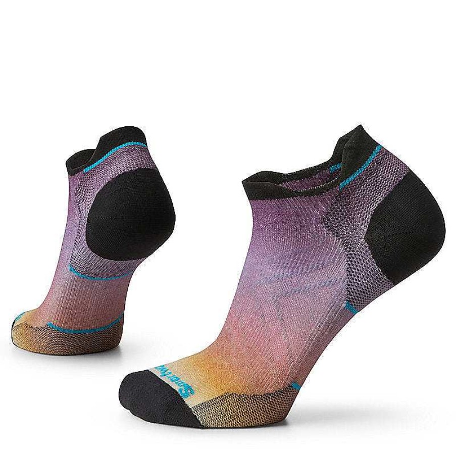 Damen Smartwool Socken | Run Zero Cushion Ombre Print Niedrige Knochelsocken Fur Damen