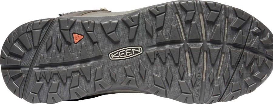 Schuhwerk Keen Stiefel | Wasserdichter Lederstiefel Terradora Ii Fur Damen Gestromt/Mammutbaum