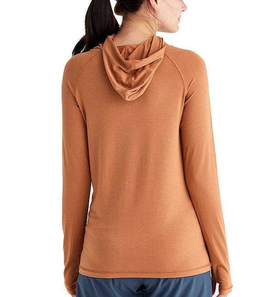 Damen Free Fly Apparel Hemden | Bamboo Shade Kapuzenpullover Fur Damen Wustensonne