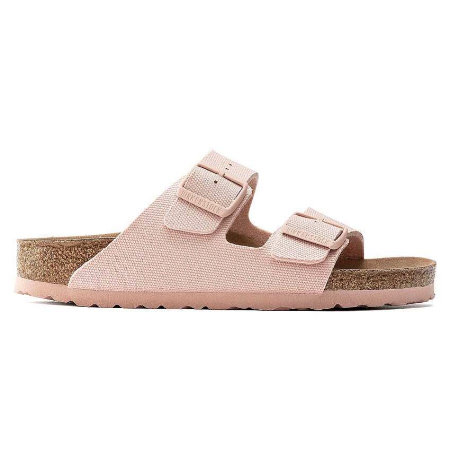 Schuhwerk Birkenstock Sandalen | Arizona Vegan Canvas Fur Frauen Sanftes Rosa