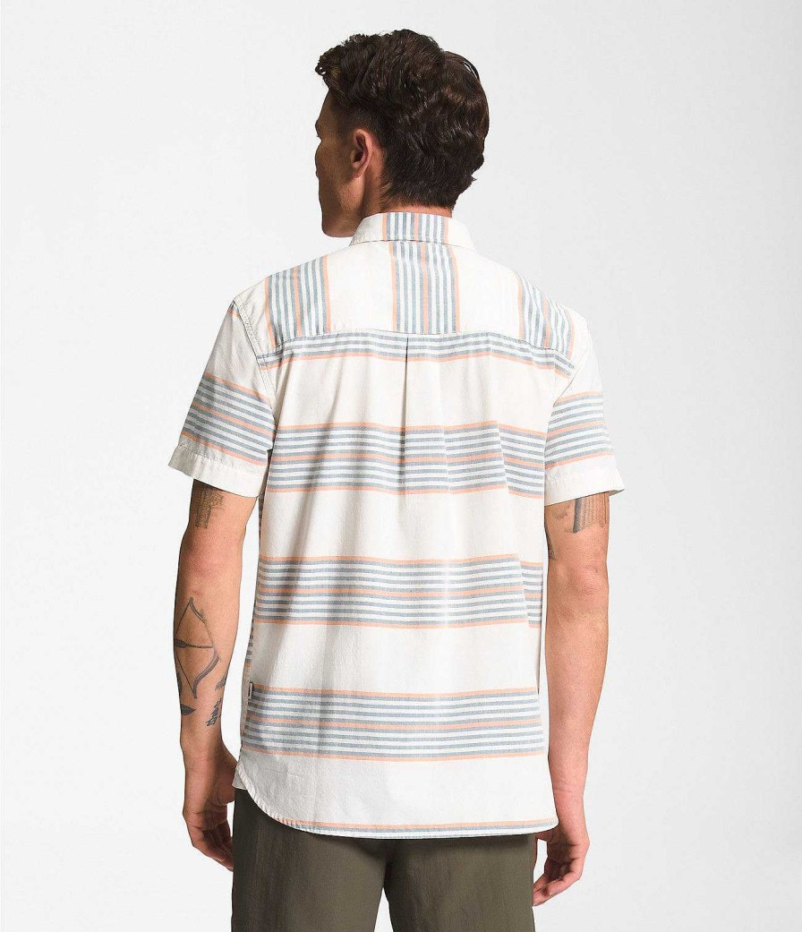 Herren The North Face Hemden | Baytrail Yarn-Dye-Shirt Fur Herren Gardenia White Explore Stripe