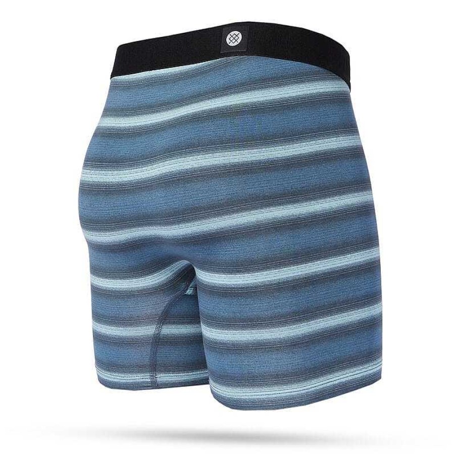 Herren Stance Baselayer Und Unterwasche | Warped Butter Blend Boxershorts Mit Wholester Fur Herren Blau