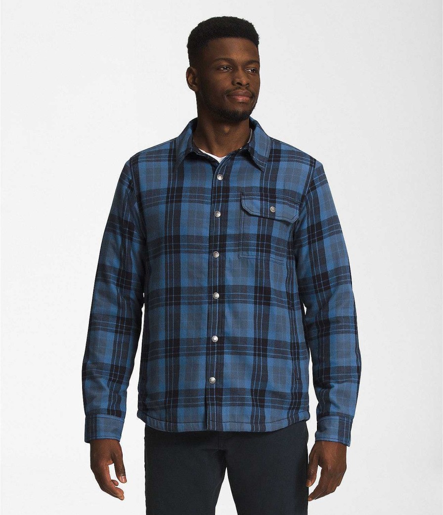 Herren The North Face Hemden | Campshire-Hemd Fur Manner Schattiges Blaues Mittelgroses Icon-Plaid