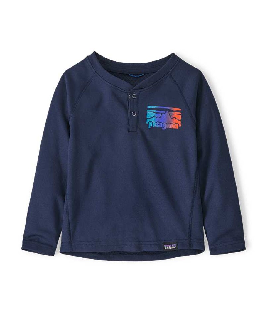 Kinder Patagonia Baselayer Und Unterwasche | Capilene Midweight Henley Fur Babys