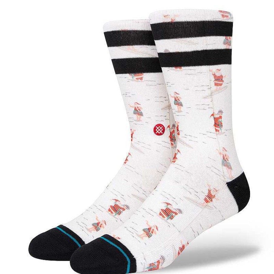 Herren Stance Socken | Shranta Crew-Socken Cremefarben